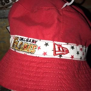 New Era Calgary Flames 🔥 Bucket Hat Yth